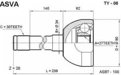 ���� �������� 27x34x30 TY06 ASVA ASVA TY06 TY06 ����