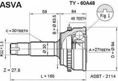 ���� �������� 27x63.5x30 TY60A48 ASVA ASVA TY60A48 TY60A48 ����