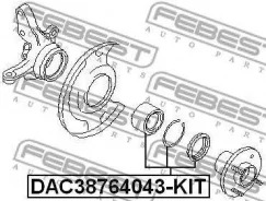 ��������� ��������� 38x76x40x43 | ����� ����/��� | Febest DAC38764043KIT DAC38764043KIT ����