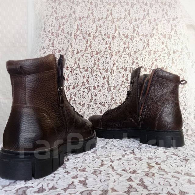 Мужские зимние ботинки Respect из кожи на меховой подкладке, размер: 42,новый, в наличии. Цена: 5 500₽ в Комсомольске-на-Амуре