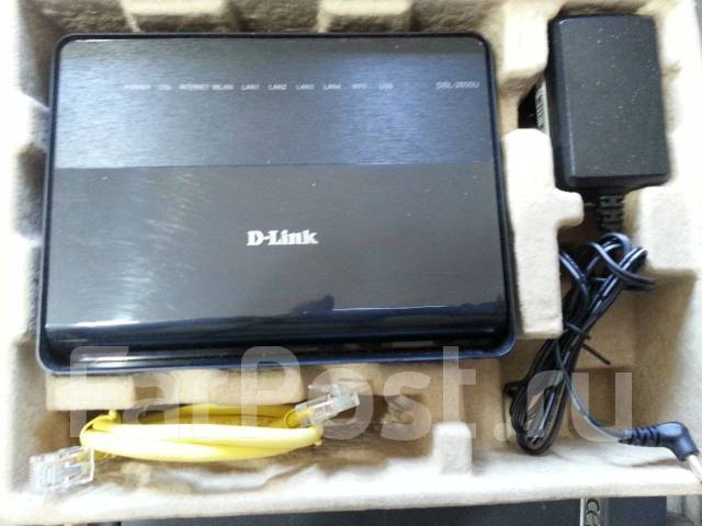 Wi-Fi роутер D-link DSL-2640U, б/у, в наличии. Цена: 400₽ во Владивостоке