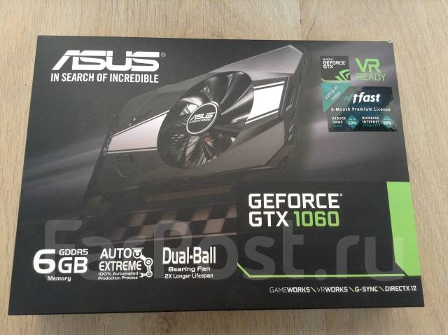 ASUS Geforce GTX 1060 6Gb - Видеокарты во Владивостоке
