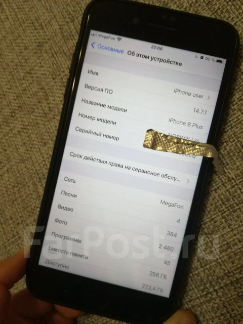 Apple iPhone 8 Plus. �/�, 256 ��, ������, 3G ����