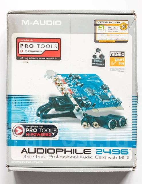 Звуковая карта m audio audiophile 2496