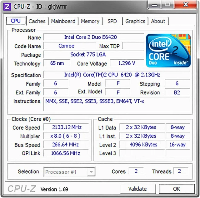 Intel Core 2 Duo E6420 ����
