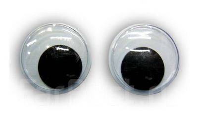 Глазки для игрушек с заглушками SF, 30 мм, (2 шт), прозрачный — Каталог