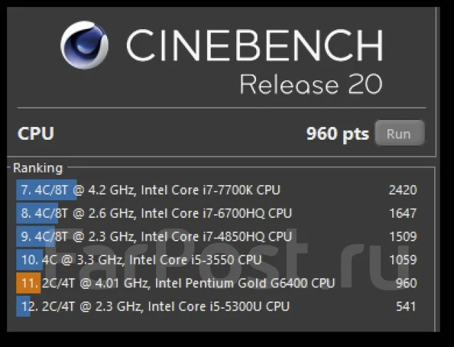 Intel Pentium Gold G6400 ����