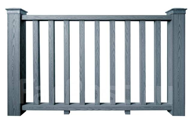 Поручень(перила) для террасной доски из ДПК производство Россия серый ...