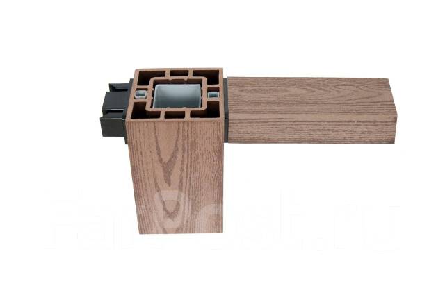 Поручень(перила) для террасной доски из ДПК производство Россия серый ...