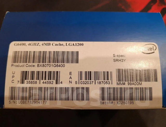 Intel Pentium Gold G6400 ����