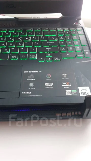 Asus TUF Gaming F15. 15.5", 2,5����, ��� 16 ��, ���� 1 500���, WiFi: 1, Bluetooth: 1 ����