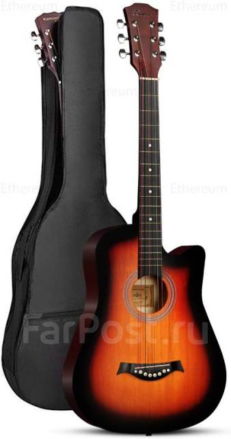 Акустическая гитара 38 + аксессуары, новый, в наличии. Цена: 3 990₽ во ...