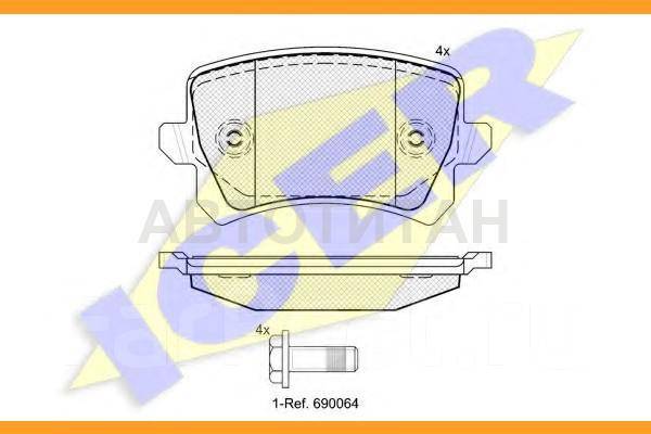    VW Tiguan 1.4TFSi/2.0TDi/2.0TFSi 07 181857 Icer 181857 181857 