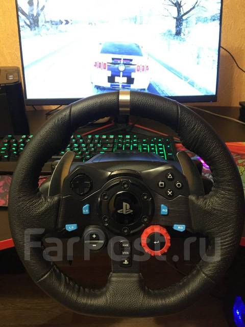 Руль Logitech G29 Driving Force, б/у, в наличии. Цена: 20 000₽ в Уссурийске