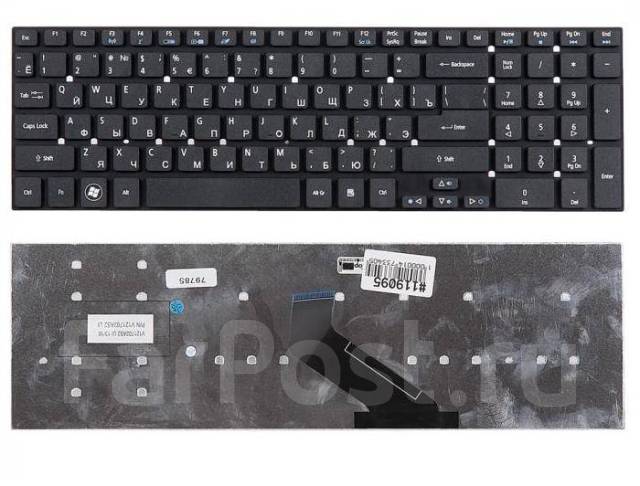 Клавиатура для ноутбука Acer Aspire 5755, 5830TG, E1-510, E1-522, E1 ...