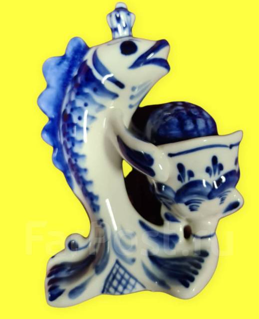 Гжель Икорница Шедевр Чёрная икра - Антиквариат во Владивостоке