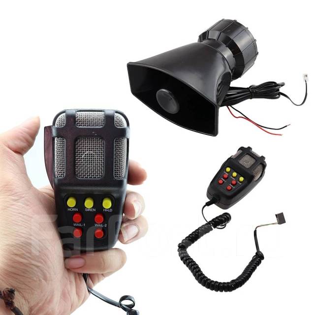 СГУ в машину громкоговоритель12V крякалка, спецсигнал, рупор, гудок ...