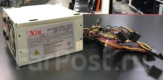 Блок питания 3Cott 450ATX 450W б/у X-Gamer, в наличии. Цена: 950₽ в ...