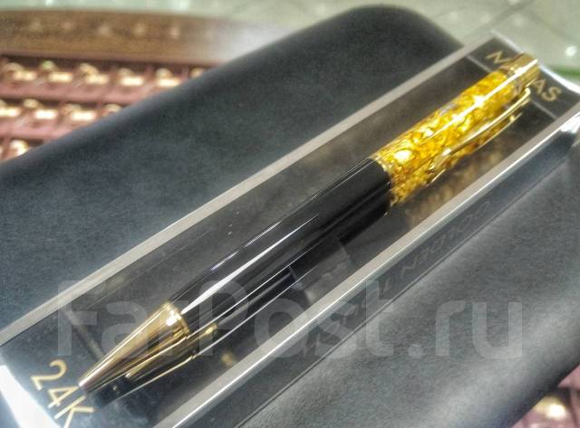 Ручка сусальное золото 999,9, всем, новый, в наличии. Цена: 3 500₽ воВладивостоке