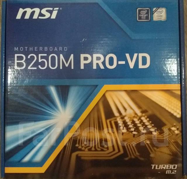 Материнская плата MSI B250M PRO-VD, б/у, в наличии. Цена: 3 200₽ в ...