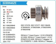 ������� �������� Renault Duster 2009- 11T Others SDB9940PN ����