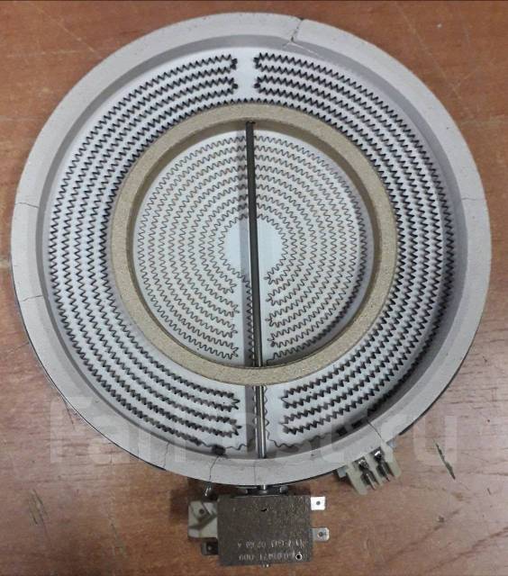 Конфорка стеклокерамики 2 зоны Hilight Ego 2100 / 700W 230 мм б/у, в ...
