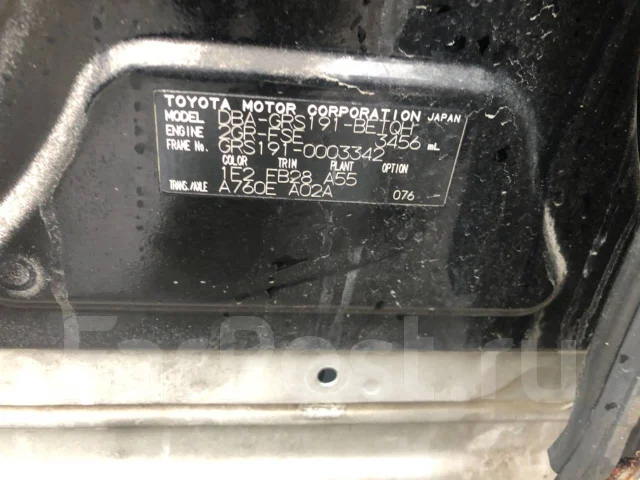 Lexus GS350. GRS191, 2GRFSE ����