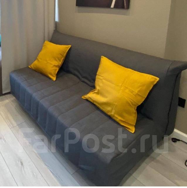 Диван-кровать Ликселе, темно-серый. dostavkin_vl. (ИКЕА), новый, в наличии.Цена: 35 500₽ во Владивостоке