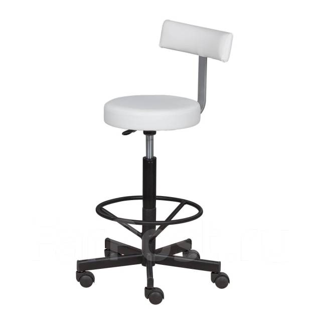 Стул мастера МД-9017 высокий с опорой для ног с регистрашкой ...