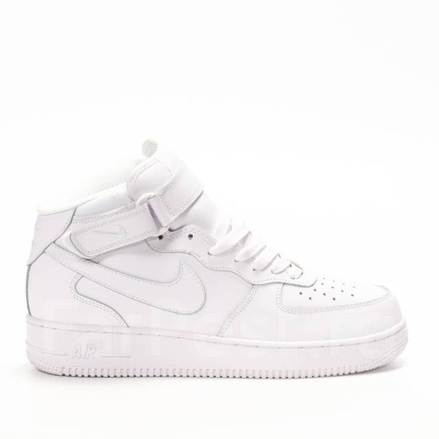 white nike air force 1 mid men's