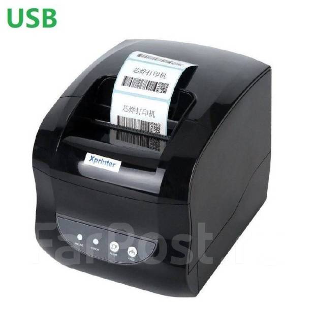 Принтер для этикеток Xprinter XP-365B, новый, в наличии. Цена: 6 590₽ в ...