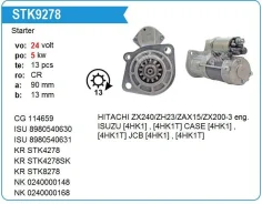 ������� Isuzu 4HK1 24V Kw ������ MH Motorherz STK9278 ����