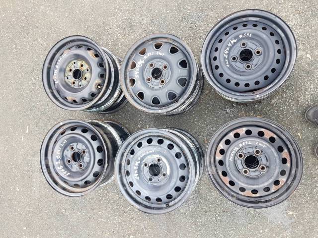 ПАРА штампованных дисков R14 4x100 в ассортименте из Японии, Topy, 14 ...