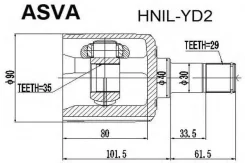 ���� ���������� ����� 35x40x29 (OEM-����������) Asva HNIL-YD2 HNILYD2 ����