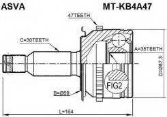   35x69x30 Asva MT-KB4A47 MTKB4A47 