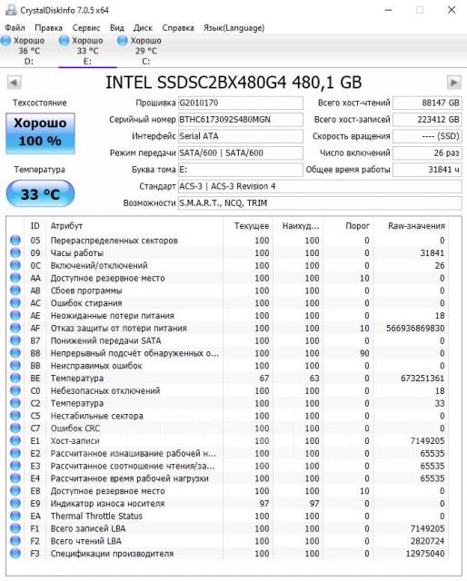 Intel ssd hot sale dc s3610