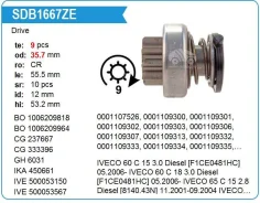 ������� �������� Iveco 60 C 15 3.0 Diesel [F1CE0481HC] 05.2006- Iveco 60 C 18 3.0 Diesel 9T Krauf SDB1667PN ����