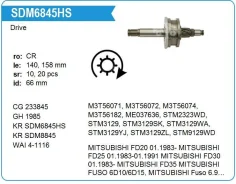 ������� �������� Mitsubishi FUSO 6D16,6D15, ���������� KR Krauf SDM6845 ����