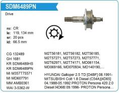 ������� �������� Mitsubishi Space Wagon 2.0 TD (N38W)[4D68T] 06.1992-11.2000 ������� ���� 18 Krauf SDM6489PN ����
