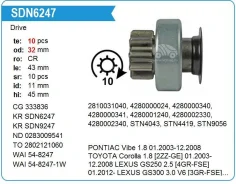 ������� �������� Toyota Corolla 1.8L, Matrix 1.8L (2003-08), 10T Krauf SDN6247 ����