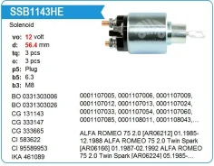 ����������� ���� �������� Citroen, Peugeot, KR SSB1143 SSB1143 ����