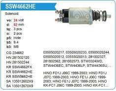����������� ���� �������� HINO KK-FC1 J07C 1999-2003, 24V Krauf SSW4662 ����