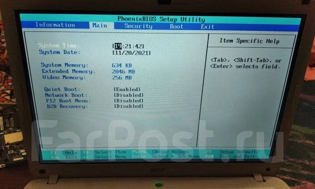 Acer Aspire 5520. 15.4", 1,9����, ��� 2048 ��, WiFi: 1, Bluetooth: 1 ����