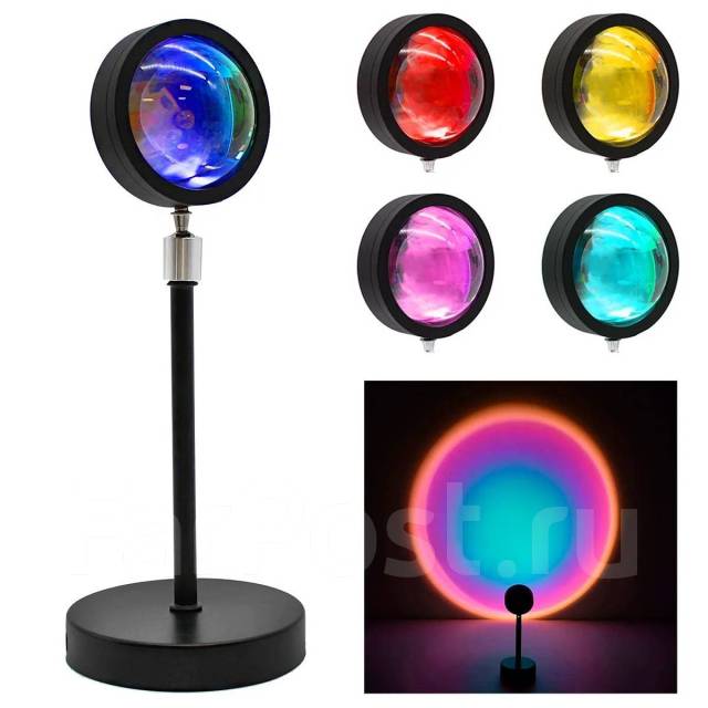 Cветодиодный ночной Светильник Sunset Lamp Atmosphere Lamp. РФСеть