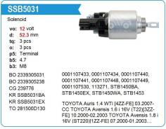 ����������� ���� �������� Toyota Yaris, Auris, 1NDTV, KR Krauf SSB5031 ����