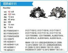 ������� ���� ��������� BMW 125 3.0 i (E82)[N52B30A] UTM IBR40111 ����