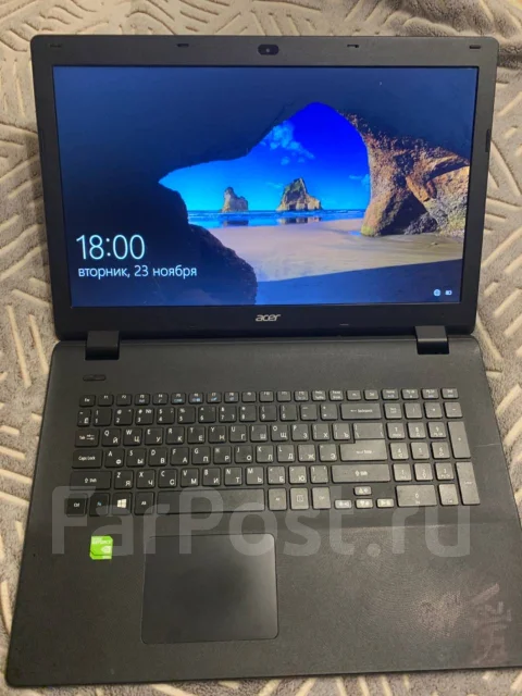 Acer Aspire ES1-731. 17.3", 1,6����, ��� 4 ��, ���� 500���, WiFi: 1, Bluetooth: 1, ����������� �� 3��. ����