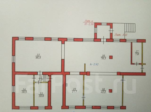 Помещение свободного назначения 221,3 м. кв. аренда, с. авангард, улица ...