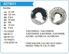 ������� ���� ��������� Mazda Tribute 3.0L 01-2004, FORD Escape 3.0L(182) V6 01-2004 UTM EF6011A ����