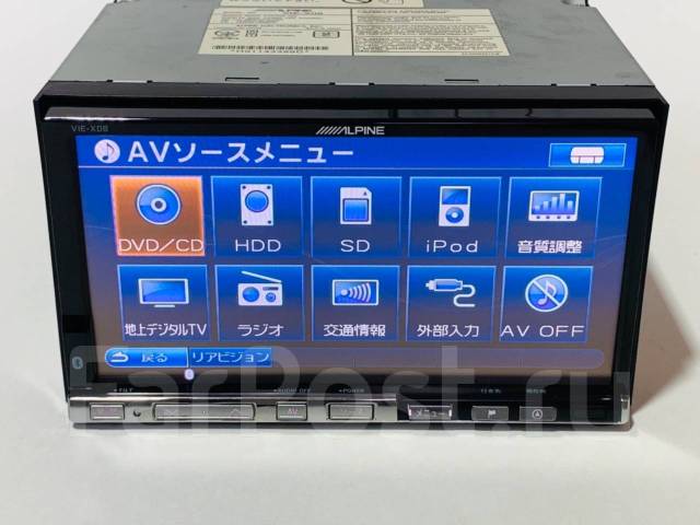 Alpine VIE-X08 USB_iPod/iPhone_SD_HDD 60GB_Bluetooth_DVD_CD, 2 DIN